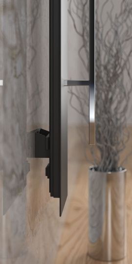 Дизайнерский полотенцесушитель Broner Vector V C.EL.1750.200 электрический 200 мм схема 9