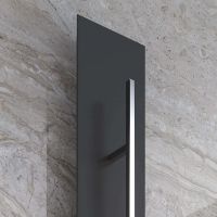 Электрический полотенцесушитель Broner Vector V C.EL.2050.200 дизайнерский 200 мм схема 1