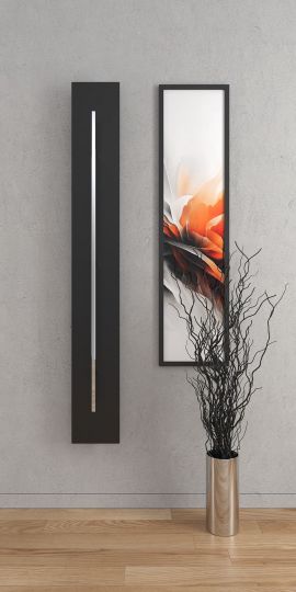 Электрический полотенцесушитель Broner Vector V C.EL.2050.200 дизайнерский 200 мм схема 2