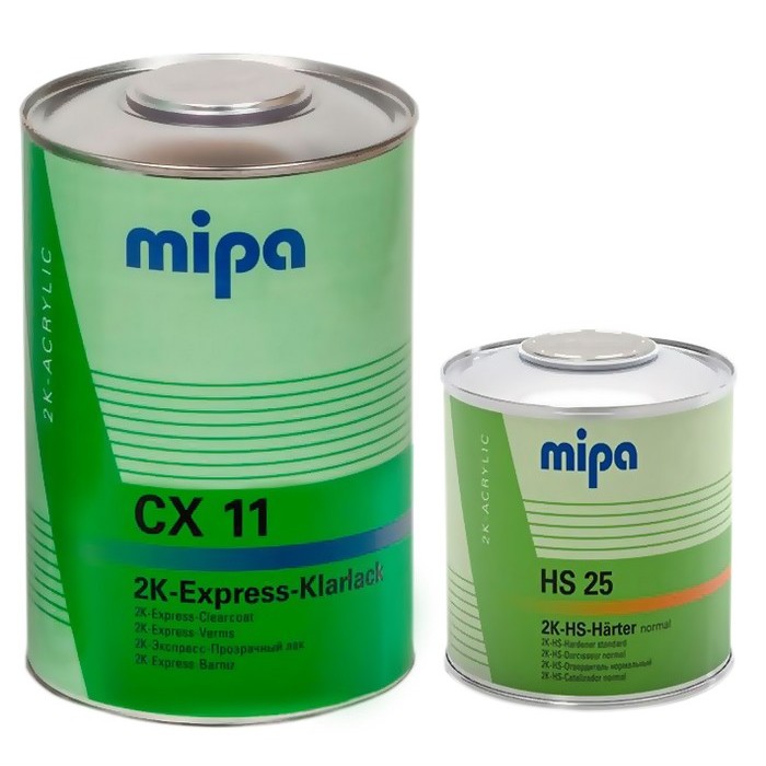 Mipa CX11 2K Express Klarlack Экспресс лак прозрачный, объём 1,5л.