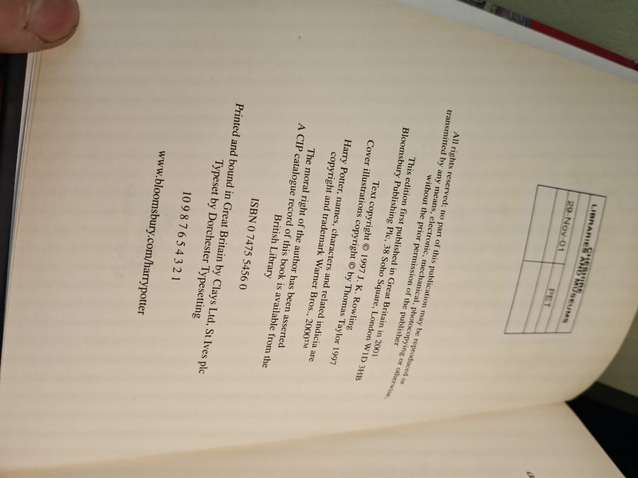 Harry Potter and the philosopher's stone large print первый тираж❗