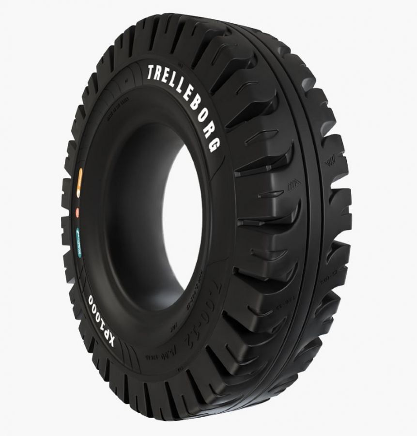 Шина цельнолитая 355/45-15 (28x12.5-15) XP1000 Trelleborg (с буртом)