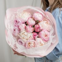 15 пионов (сорт Гардения)