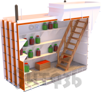 Погреб Агро 2500x2000x2100