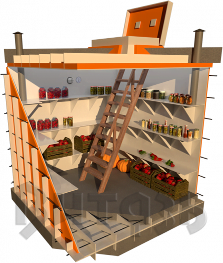 Погреб Классический 2500x2000x2100