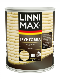 Грунтовка по Дереву Linnimax Грунтовка 0.75л Бесцветная для Наружных Работ / Линнимакс.