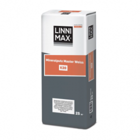 Состав Штукатурный Фасадный Linnimax Mineralputz Master Weiss Белый 25кг / Линнимакс Минералпутц Мастер Вайс.