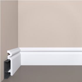 Плинтус Напольный с Монтажной Планкой Bello Deco П14 90-19 Д2000х19хВ90 мм / Белло Деко.