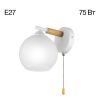Бра с Выключателем Citilux TIKA CL133410 Белый, Металл / Ситилюкс