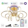 Люстра Умная Citilux SALMA SMART CL224A162 RGB LED Золото, Металл / Ситилюкс