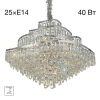 Люстра Хрустальная Подвесная Citilux NAIAD CL315191 Хром, Металл / Ситилюкс