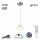 Светильник Подвесной Citilux ATMAN SMART CL226B011 LED Матовый Хром, Металл / Ситилюкс