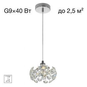 Светильник Хрустальный Подвесной Eletto Betsy EL322P01.1 Хром, Металл / Ситилюкс