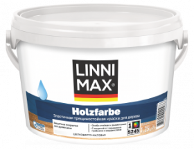 Краска для Дерева Linnimax Holzfarbe 1.25л Шелковисто-Матовая База 1 / Линнимакс Хольцфарбе