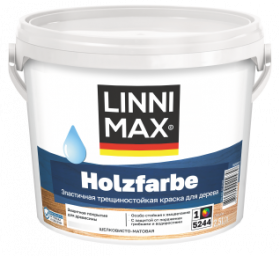 Краска для Дерева Linnimax Holzfarbe 2.5л Шелковисто-Матовая База 1 / Линнимакс Хольцфарбе