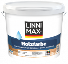 Краска для Дерева Linnimax Holzfarbe 8,46л Шелковисто-Матовая База 3 / Линнимакс Хольцфарбе