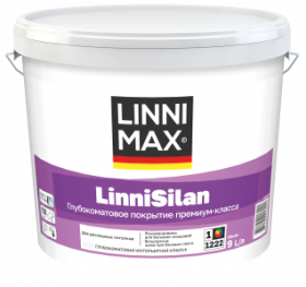 Краска Интерьерная Linnimax LinniSilan 9л Глубокоматовая База 1 / Линнимакс ЛинниСилан