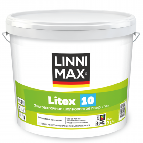 Краска Интерьерная Linnimax Litex 10 9л / Линнимакс Литекс 10