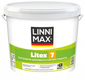 Краска Интерьерная Linnimax Litex 7 8,46л Шелковисто-Матовая База 3 / Линнимакс Литекс 7