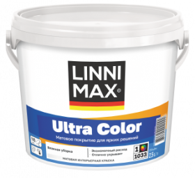 Краска Интерьерная Linnimax Ultra Color 0,9л Белая, Матовая База 1 / Линнимакс Ультра Колор
