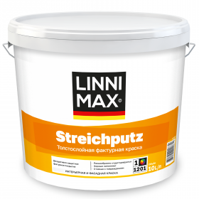 Краска Универсальная Linnimax Streichputz 10л / Линнимакс Штрайхпутц