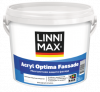 Краска Фасадная Linnimax Acryl Optima Fassade 2,35л Белая, Акриловая База 3 / Линнимакс Акрил Оптима Фассаде