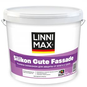 Краска Фасадная Linnimax Silikon Gute Fassade 8,46л База 3 / Линнимакс Силикон Гутэ Фассаде