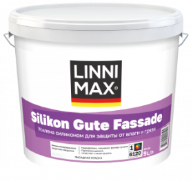 Краска Фасадная Linnimax Silikon Gute Fassade 9л База 1 / Линнимакс Силикон Гутэ Фассаде