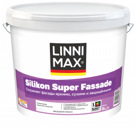 Краска Фасадная Linnimax Silikon Super Fassade 9л Белая / Линнимакс Силикон Супер Фассаде