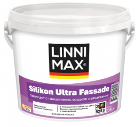 Краска Фасадная Linnimax Silikon Ultra Fassade 2,35л База 3 / Линнимакс Силикон Ультра Фассаде