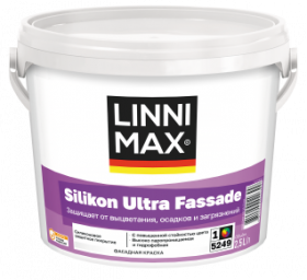 Краска Фасадная Linnimax Silikon Ultra Fassade 2,5л База 1 / Линнимакс Силикон Ультра Фассаде