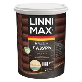 Лазурь для Дерева Linnimax Аква Лазурь 0.9л Бесцветный для Внутренних и Наружных Работ / Линнимакс