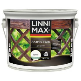 Лазурь-Гель для Дерева Linnimax Лазурь-Гель 2,5л Белый Тонкослойная для Наружных Работ / Линнимакс