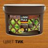Лазурь-Гель для Дерева Linnimax Лазурь-Гель 9л Тик Тонкослойная для Наружных Работ / Линнимакс