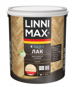 Лак для Дерева Linnimax Аква Лак 2.5л Прозрачный Акриловый Водно-Дисперсионный для Внутренних Работ / Линнимакс