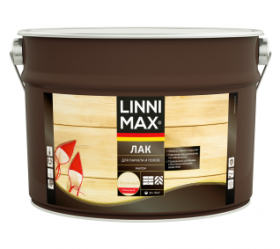Лак для Паркета и Полов Linnimax Лак 9л для Внутренних Работ / Линнимакс