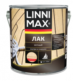 Лак Яхтный Linnimax Лак Яхтный 2.5л Прозрачный, Алкидно-Полиуретановый / Линнимакс