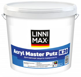 Штукатурка Фасадная Linnimax Acryl Master Putz 25кг для Финишной Защитно-Декоративной Отделки / Линнимакс