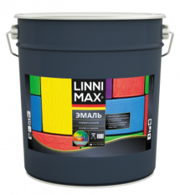 Эмаль Алкидная Linnimax Эмаль Универсальная 9л для Внутренних и Наружных Работ База 1 / Линнимакс