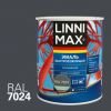 Эмаль Быстросохнущая по Ржавчине Linnimax Эмаль 0.75л Серый Графит RAL 7024 для Внутренних и Наружных Работ / Линнимакс