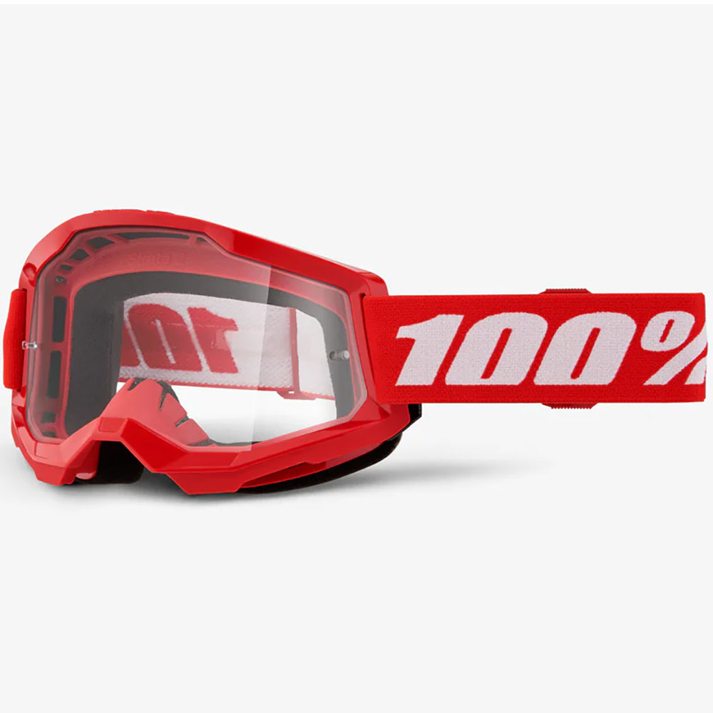 100% Strata 2 Red/Black (2025) очки для мотокросса
