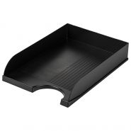 Лоток горизонтальный для бумаг BRAUBERG Standard, 350×253×65 мм, черный, 237947