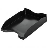 Лоток горизонтальный для бумаг BRAUBERG STYLE, 345×255×65 мм, черный, 238105