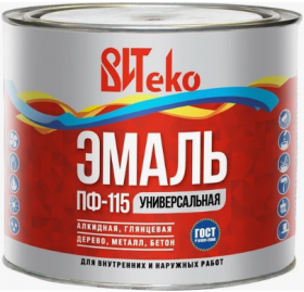 Эмаль ПФ-115 Витеко 20кг Салатная, Универсальная.