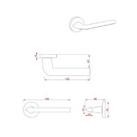 Дверная ручка Lockstyle Luma ZR схема