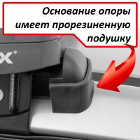 Багажник на крышу Hyundai Solaris (c 2017г, sedan), Lux, стальные прямоугольные дуги