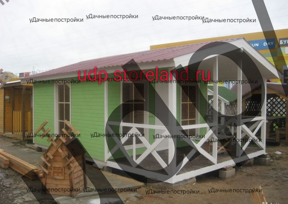Дом 6 х 4 с террасой