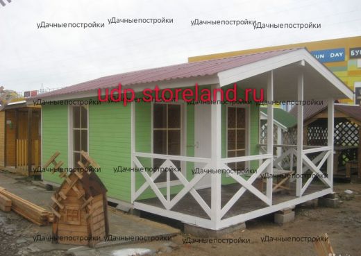 Дом 6 х 4 с террасой