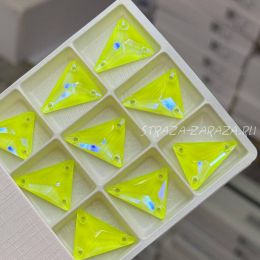 DeLuxe Пришивные Стразы Fluo_Lemon_SHINE Треугольник 18*21 мм