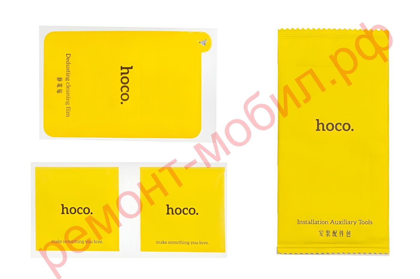 Комплект для наклейки защитного стекла Hoco ( 3 в 1 )